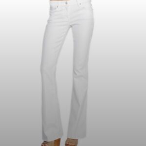 7 For All Mankind Women's White Jeans